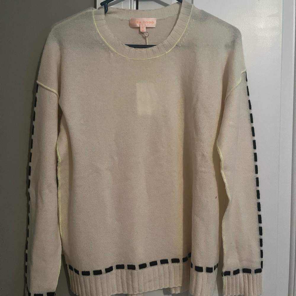 Lisa Todd 100% Cashmere Crewneck Sweater